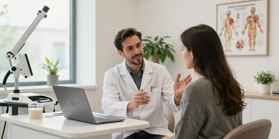 Consultation scene discussing hair transplant turkey cost with patient and surgeon.