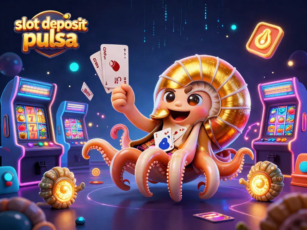 Engage with captivating slot deposit pulsa experiences through vibrant 3D casino illustrations.