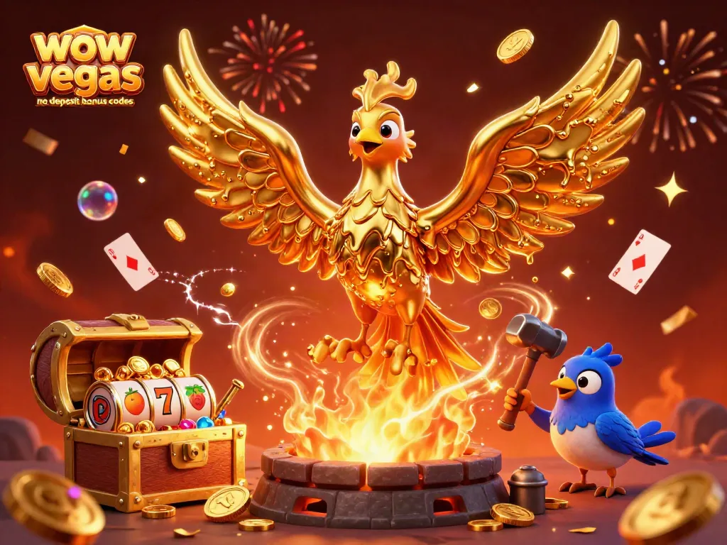 Win big with wow vegas no deposit bonus codes and enjoy dazzling casino gameplay featuring golden phoenix and coins.