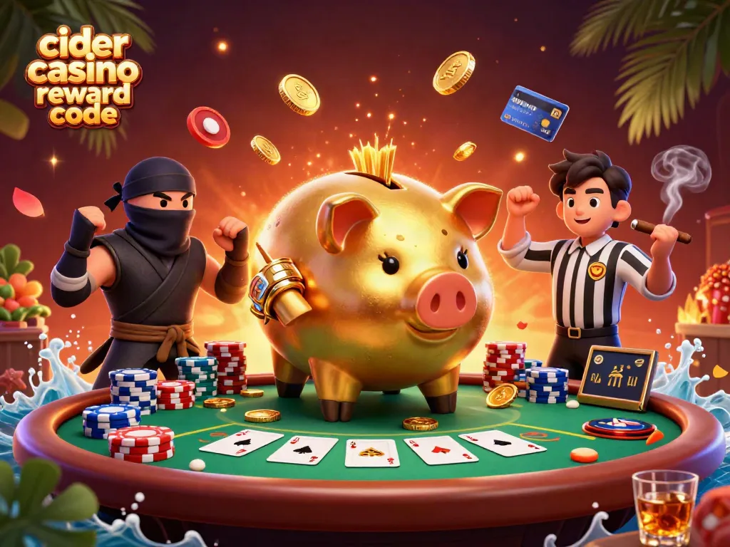 Experience the thrill of winning with Cider Casino reward code amidst dramatic gaming elements.