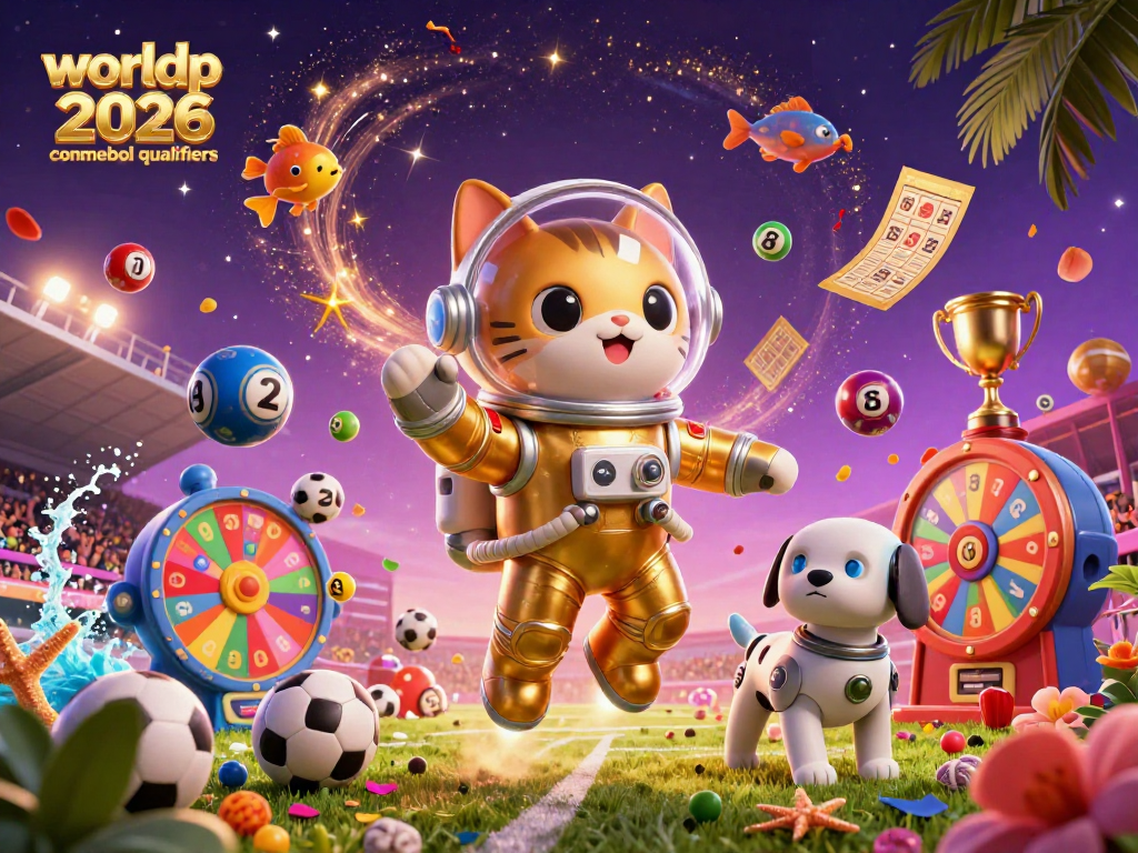 Experience the thrill of world cup 2026 conmebol qualifiers with exciting sports betting visuals in a vibrant 3D scene.
