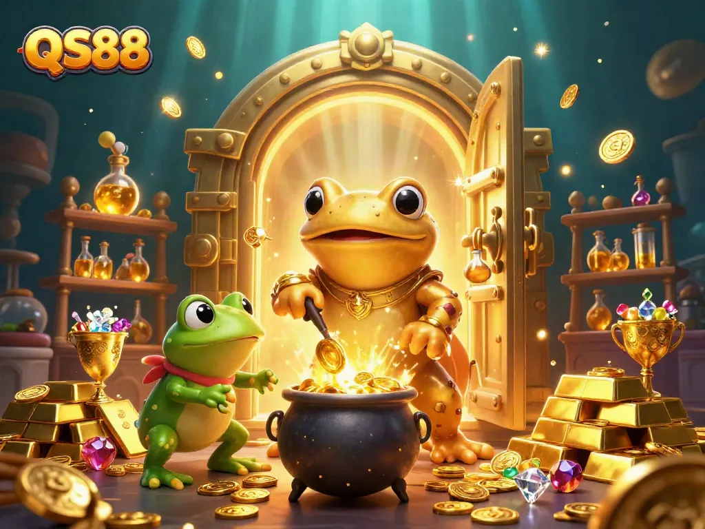 Experience thrilling wins at QS88 with a vibrant 3D casino adventure of gold and fortune.