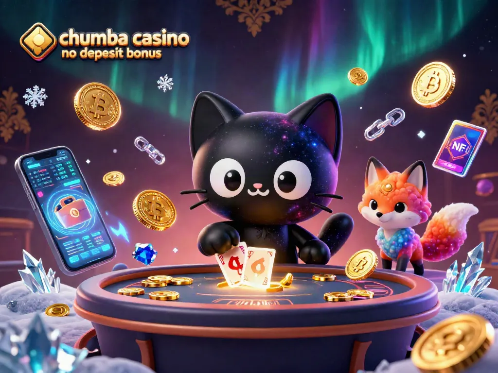Engage with Chumba Casino no deposit bonus through a cosmic scene showcasing exciting gaming elements.